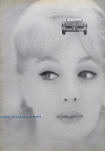 Alfa Romeo 2000 Spider Modelprogram 1961 Carbrochure (2439)